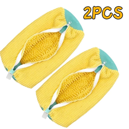 Shoe Washing Machine Bag with Liquid Shoe Brush Set