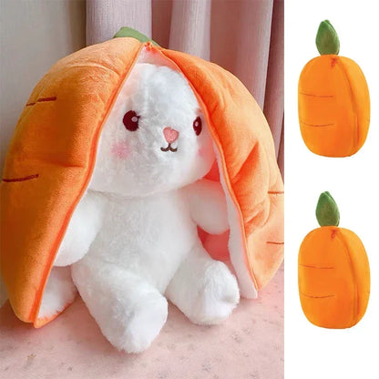 25cm Cute Strawberry Carrot Rabbit Plush Toy Stuffed Creative