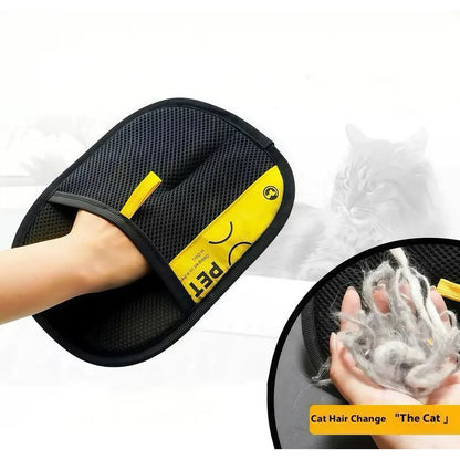 Pet Hair Remover Gloves Electrostatic 2-in-1 Lint Roller Brush