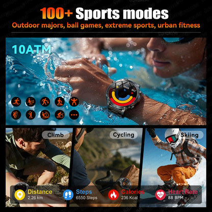 New TANK Ultra 1400mAh Battery Military Smart Watch