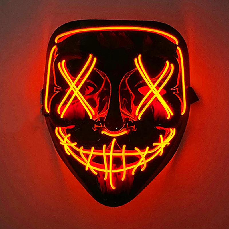 Halloween Party Supplies Luminous LED Purge Mask