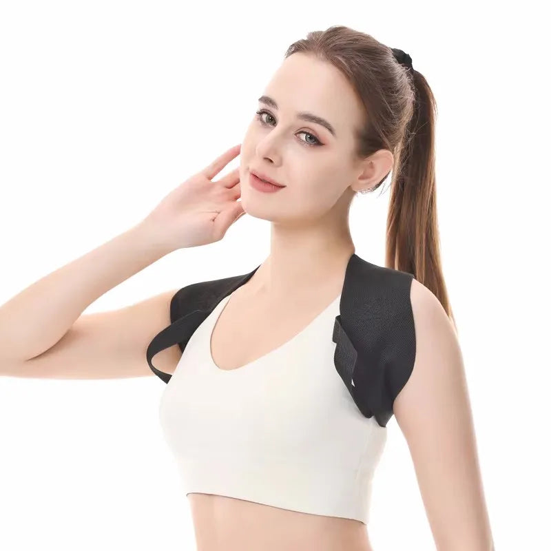 Black Durable Open Shoulder Beauty Back Traction Strap