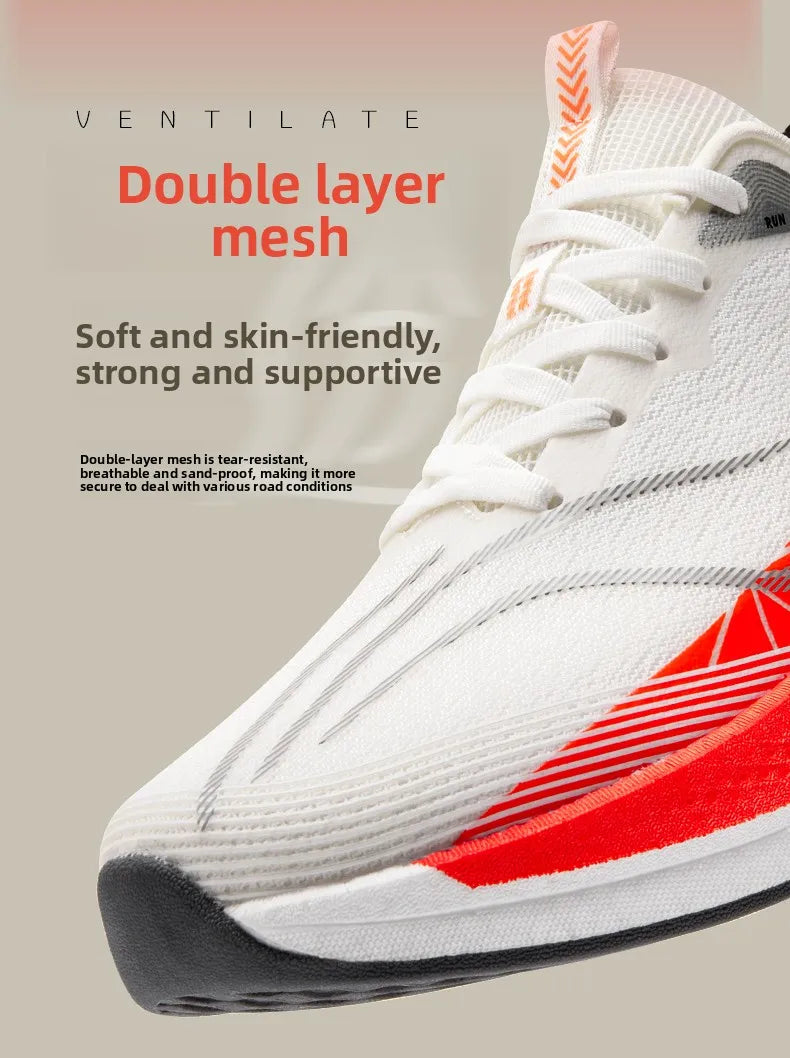 New 9ro Carbon Fiber Plate Running Sneakers Lightweight