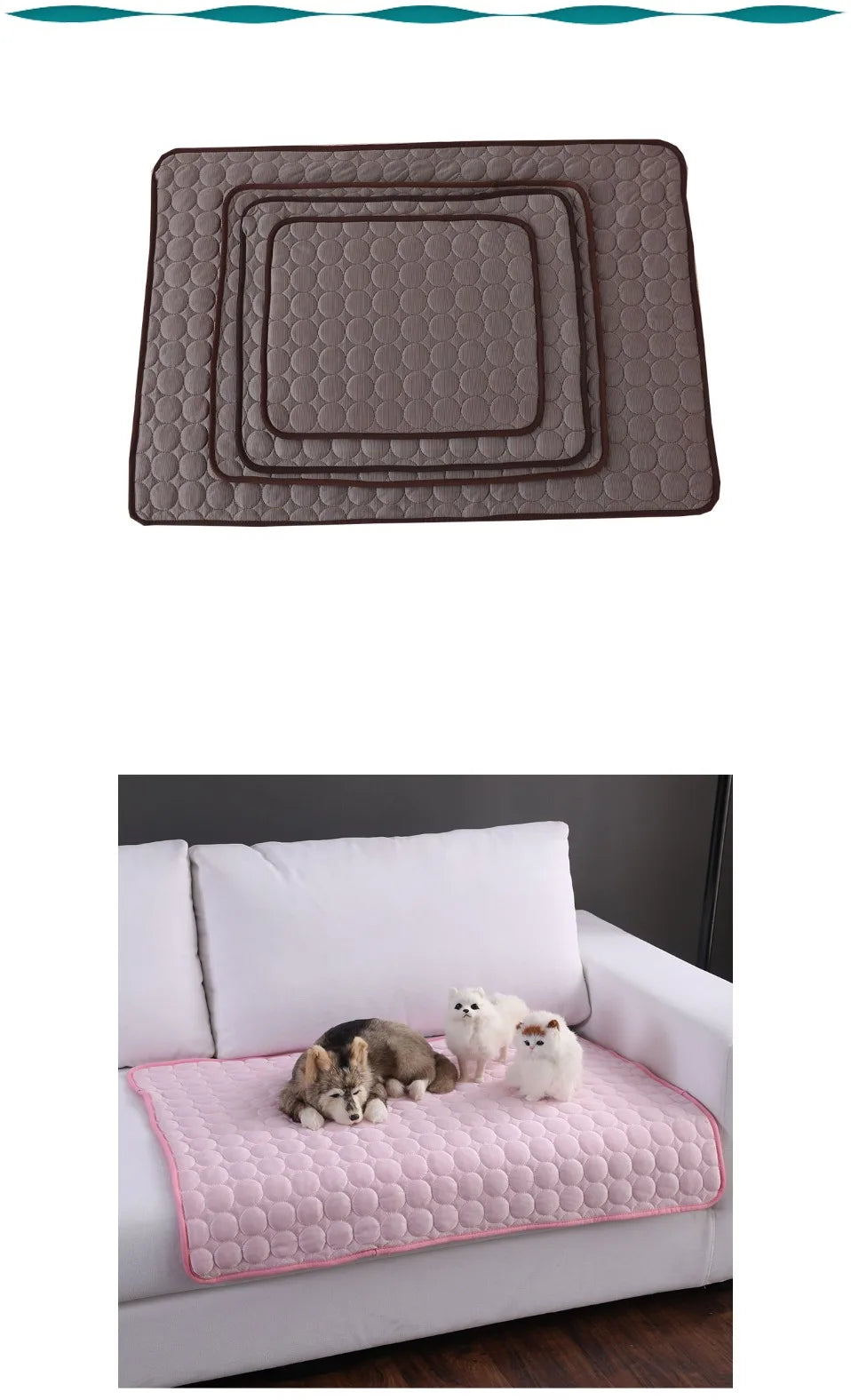 Dog Cooling Mat Summer Pet Cold Bed Extra Large