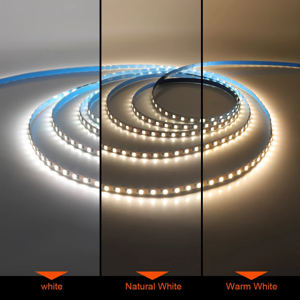 3MM 5MM 8MM Width DC 5V LED Strip 2835 120LEDs