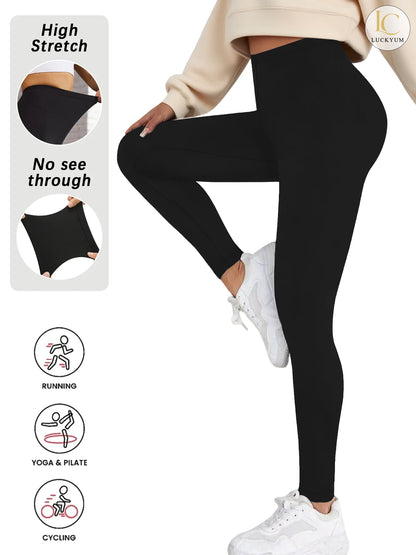 Plus Size Women's Leggings with Super Soft Fabric - High Elasticity