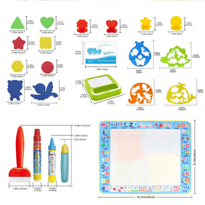 Magic Water Drawing Mat Coloring Doodle Painting Board