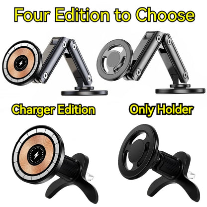 15W Car Magnetic Wireless Charger Holder 360 Rotation