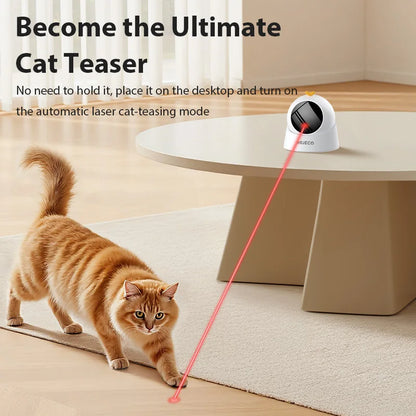 ROJECO Automatic Pet Toy Interactive Adjustable Electric Cat Laser Toy