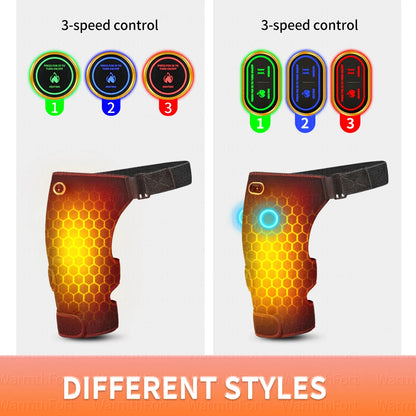 Cordless Heated Hip Support Brace with Massager Relief