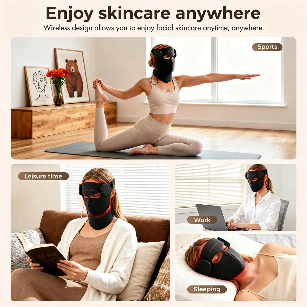 Red Light Therapy 8 Colors LED Face Mask