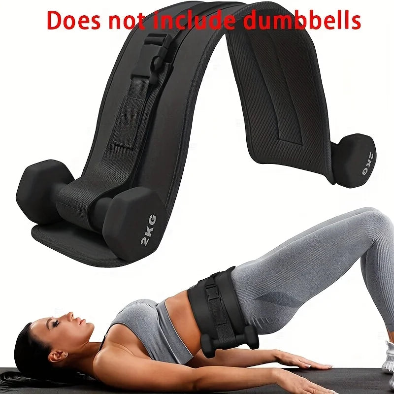 Butt Bridge Trainer Yoga Sport Dumbbell Waist Weight Belt