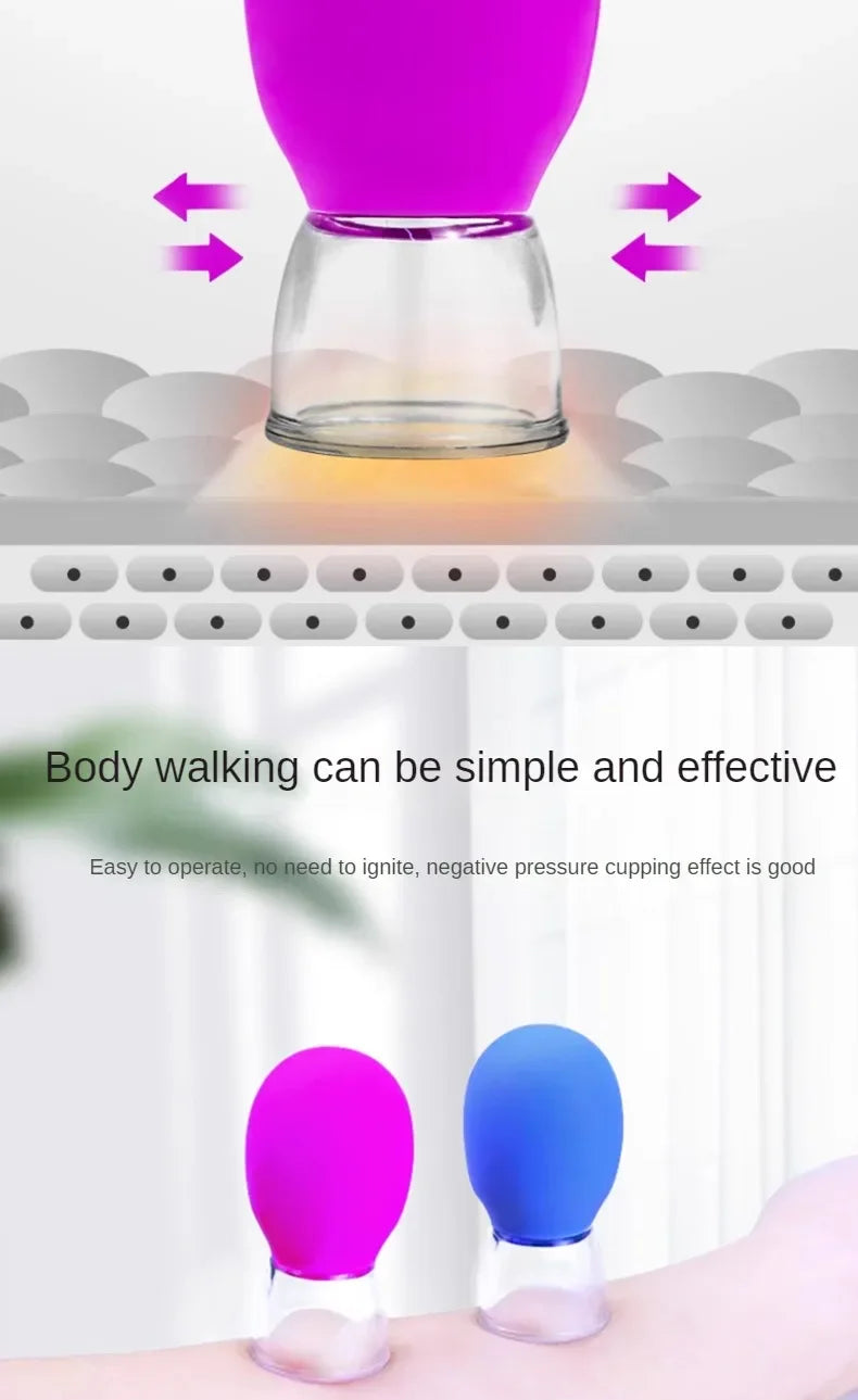 Silicone Cupping Massage Cup Massager Vacuum