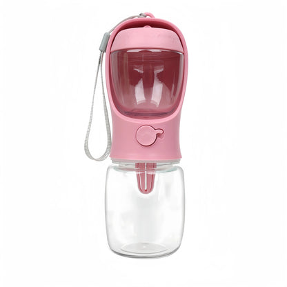 Portable Dog Cat Water Bottle with Storage Food and Water