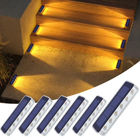 Solar LED Step Lamp Stair Lights Outdoor IP68 Waterproof