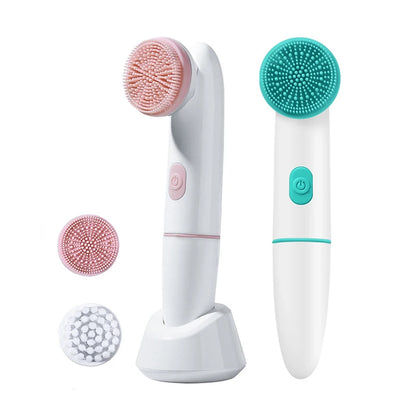 2 in 1 Face Brush Cleaning Electric Pores Deep Cleanser