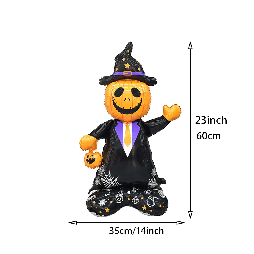 Halloween Balloon Decoration Halloween Black Spider Balloon Giant Skull Skeleton Balloon