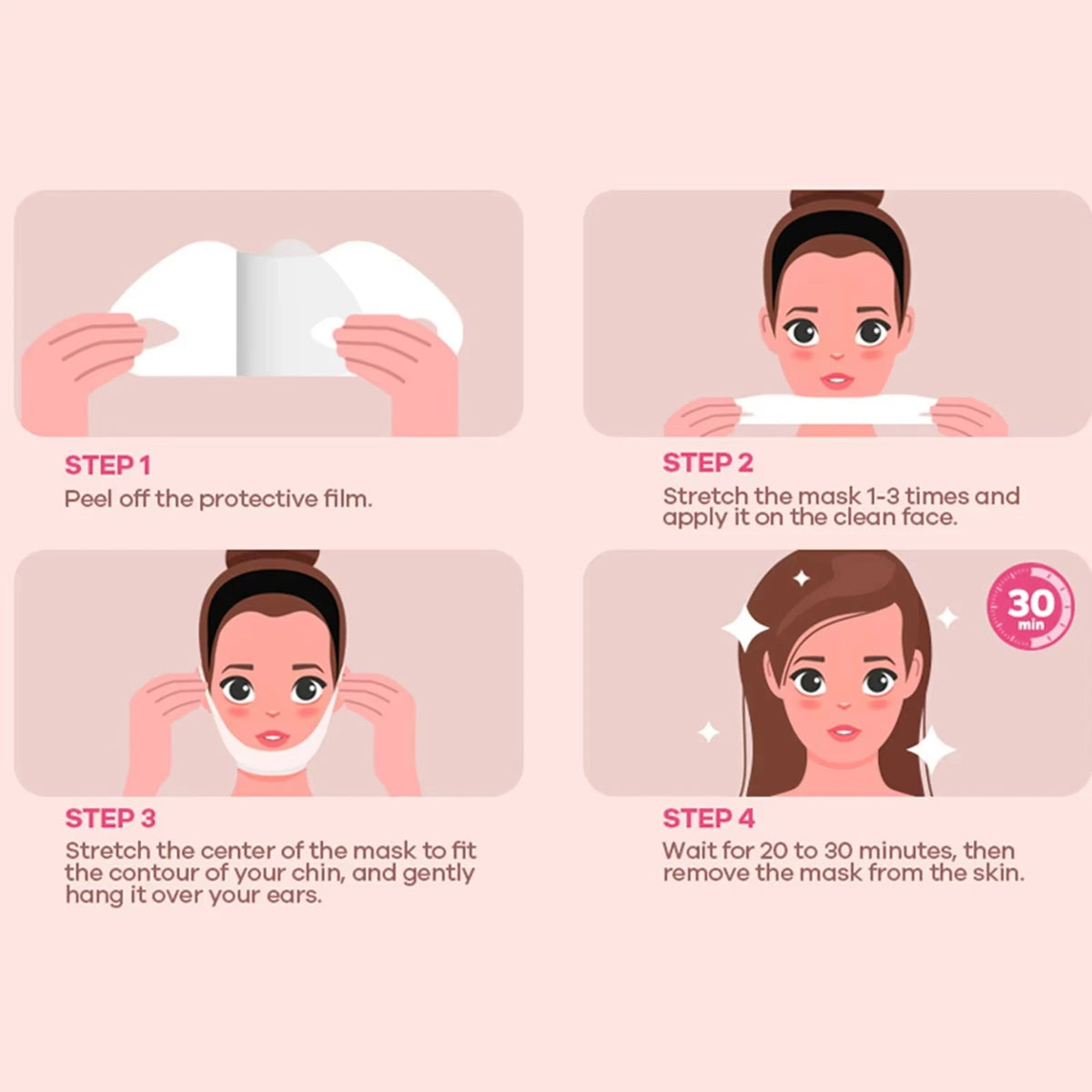 V-Shape Firming Face-lift Slimming Mask Removal