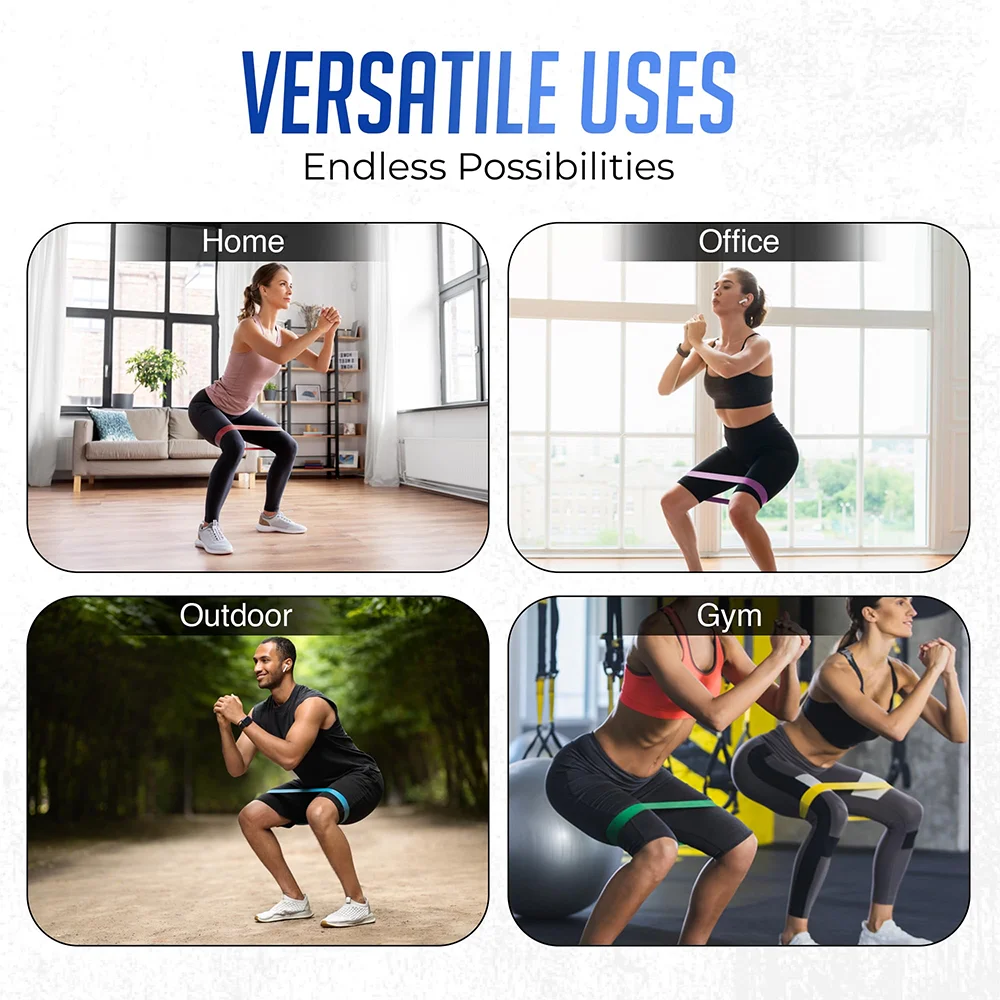 Tpe Resistance Bands Fitness Set Rubber Loop Strength