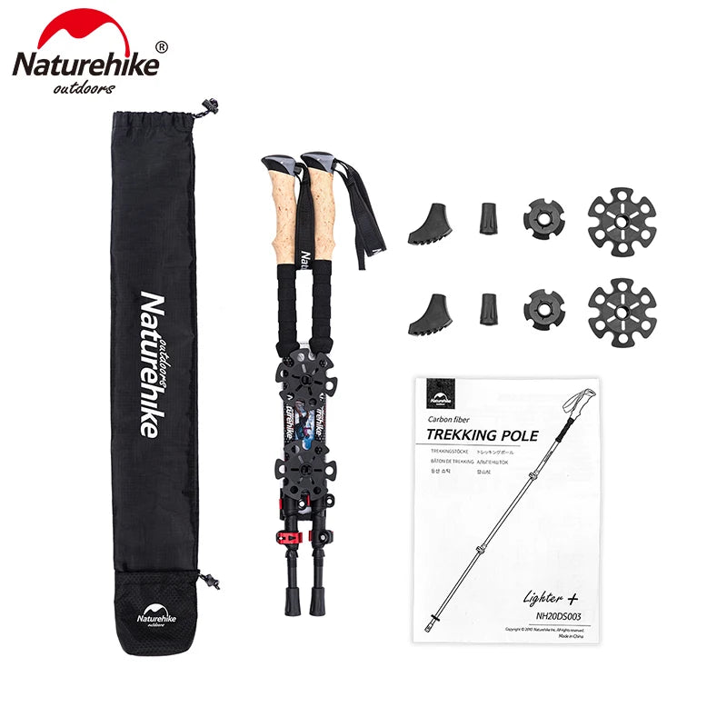Trekking Poles Carbon Fiber Climbing Stick