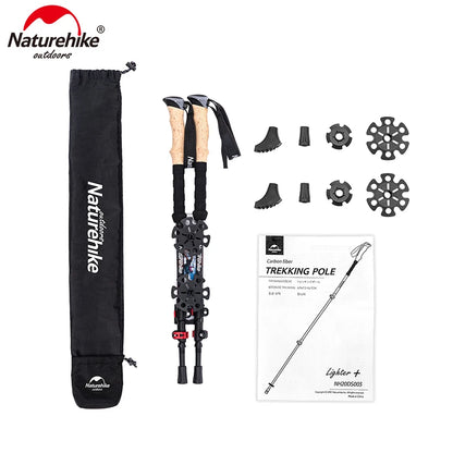 Trekking Poles Carbon Fiber Climbing Stick