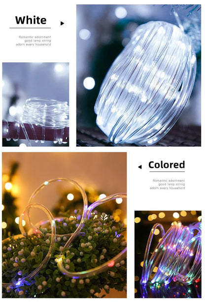 300LED Solar Rope Strip Light Outdoor Waterproof Fairy Light