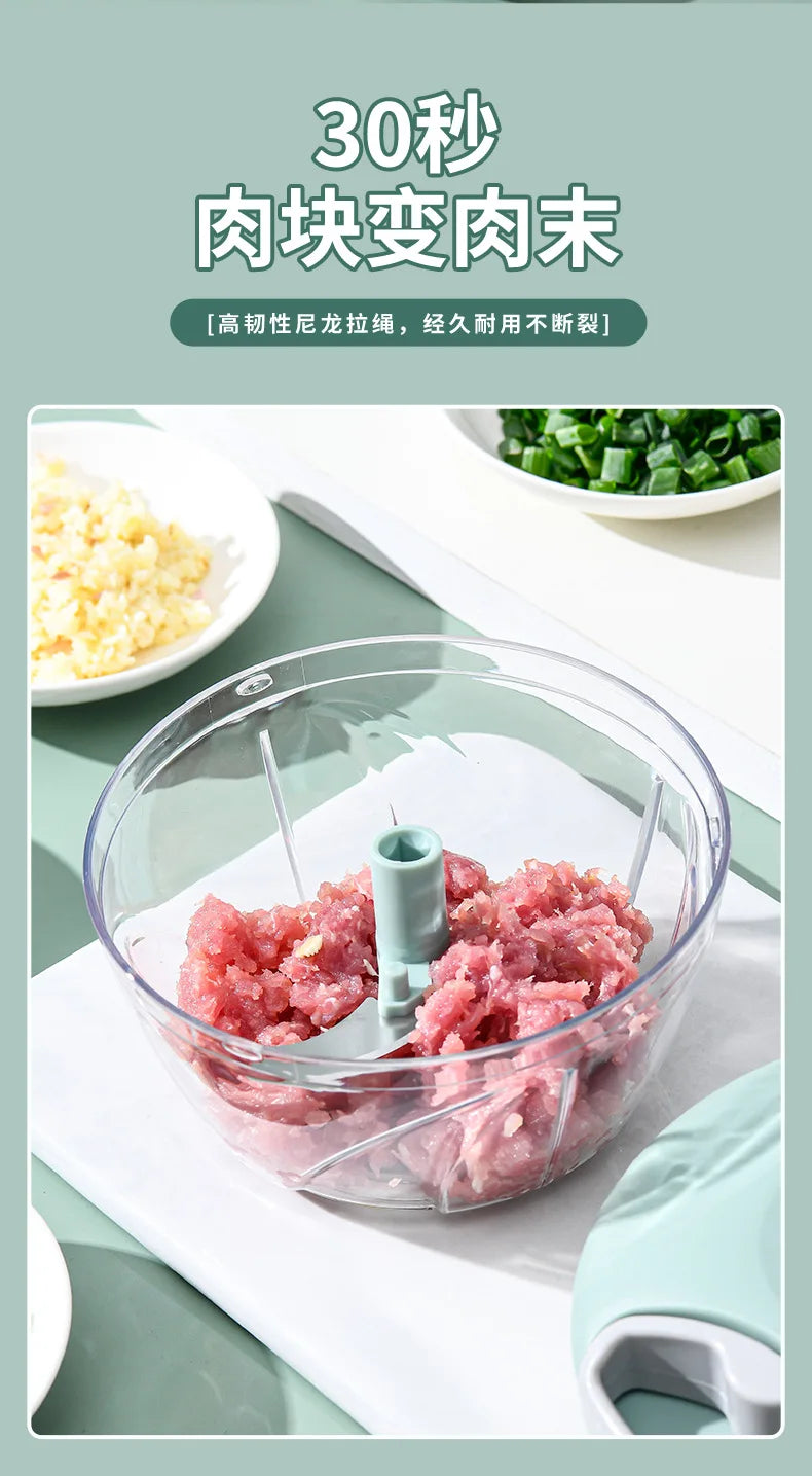 Manual Garlic Mincer Pull Type Garlic Press Maker