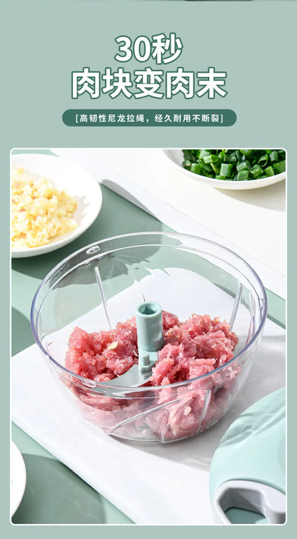 Manual Garlic Mincer Pull Type Garlic Press Maker