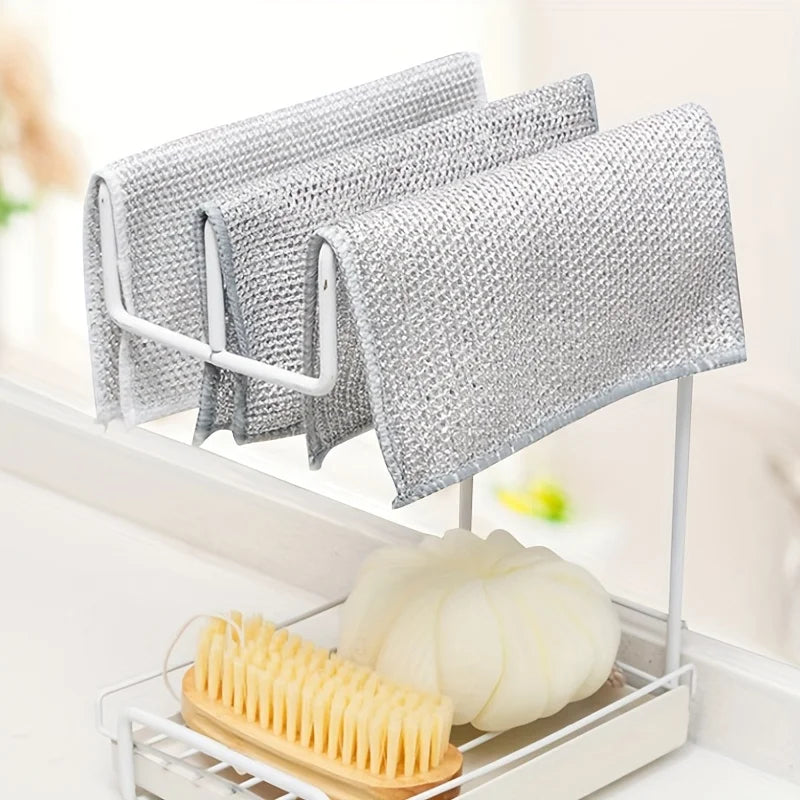 Steel Wire Dishcloths Home Kitchen Pot Pan Cleaning