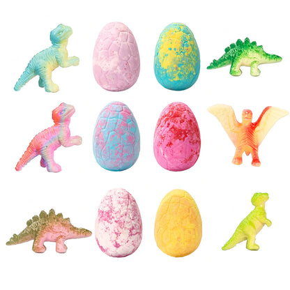 6PCS Children's Dinosaur Egg Bomb Bath Salt Balls Fun