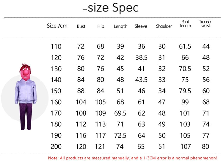 Anime Movie Inside Out Joy Cospaly Costume Disgust
