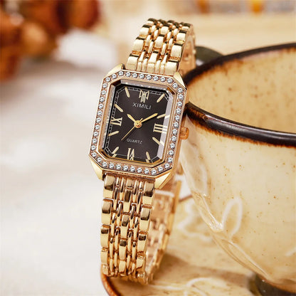 Light Luxury Brand Watch Women Business Simple Diamond