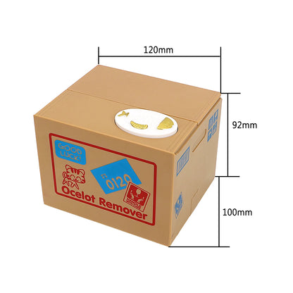 Cute Automated Panda Cat Steal Coin Bank Money Saving Box