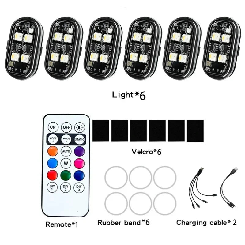 Wireless Light Aircraft Airplane Helicopter Warning Lights