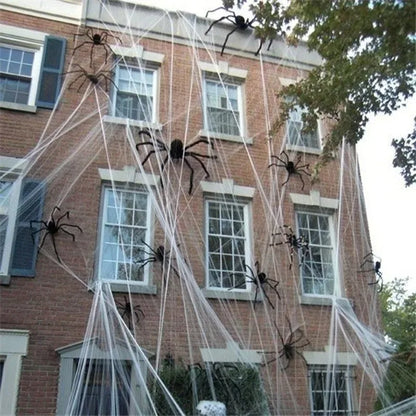 Halloween Decor Giant Black Plush Spider Halloween Party