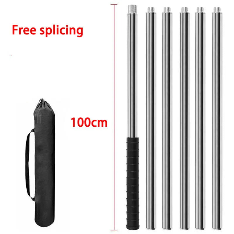 Long garden pruning saw with stainless steel telescoping pole