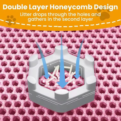 Cat Litter Mat Waterproof Double Layer Pet Litter