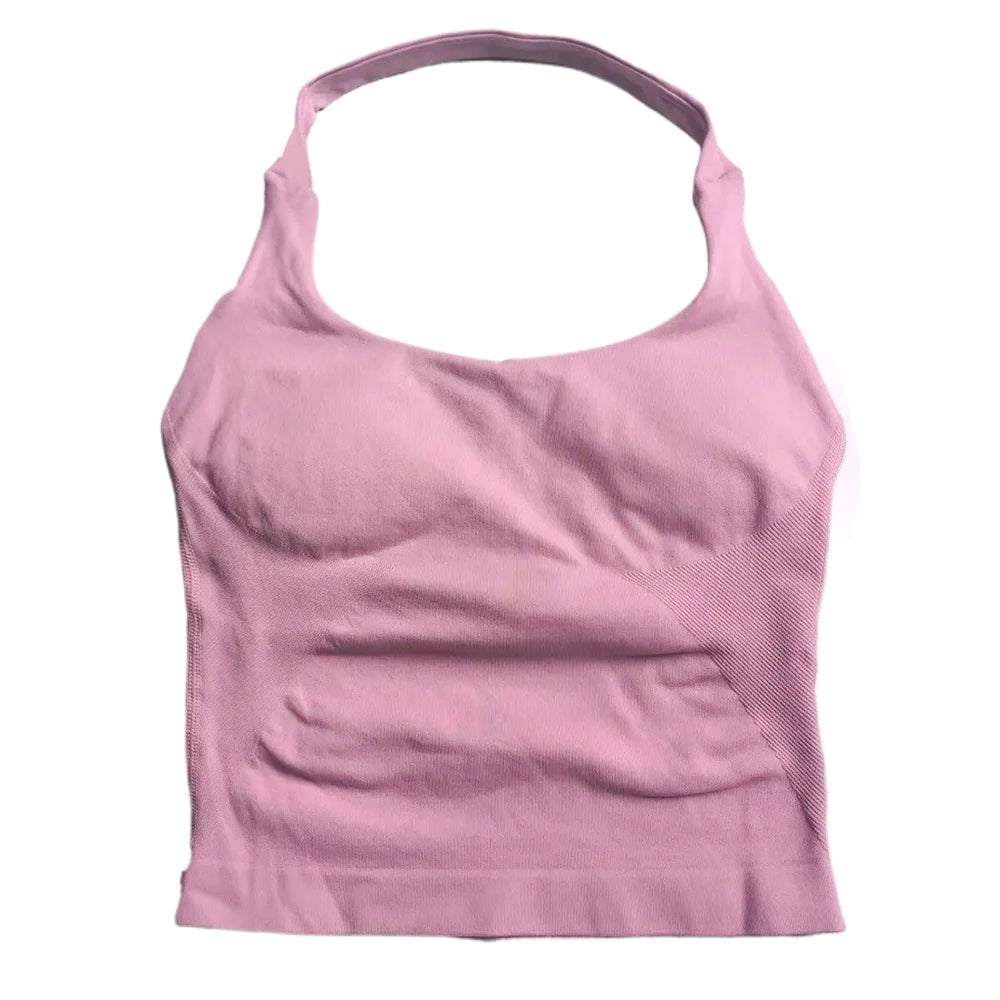 Gym Top Women Clothes Strappy Workout Tank Top Sports Bra