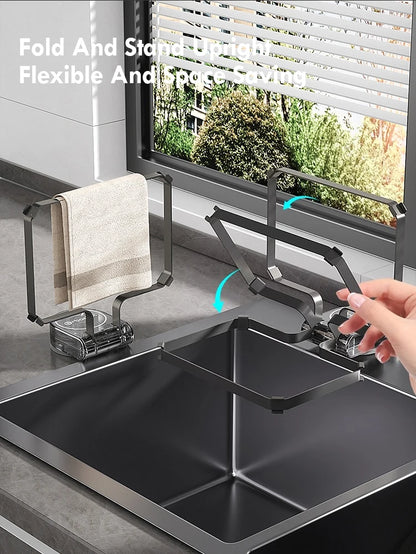 Kitchen Sink Filter Rack Suction Cup Iron Drain Filter