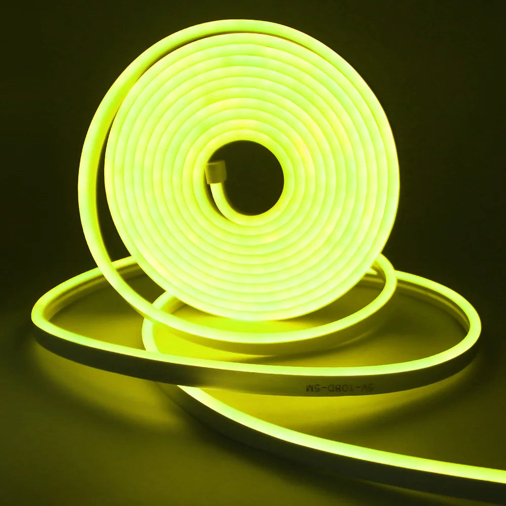 5V USB RGB LED Neon Strip Light 24key Remote Control