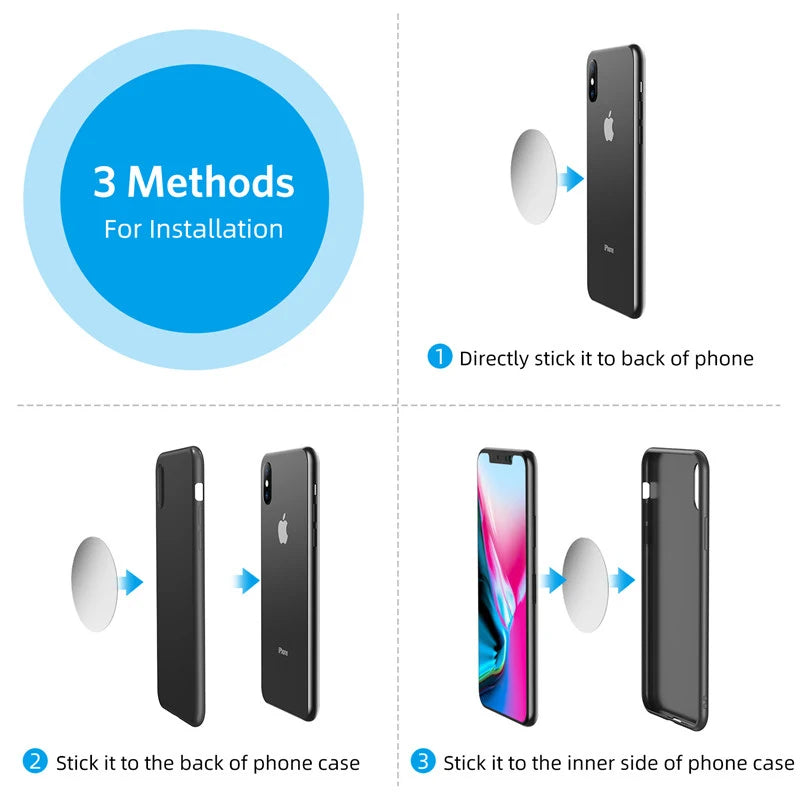 Magnetic Car Phone Holder Air Vent Clip Mount 360 Rotation