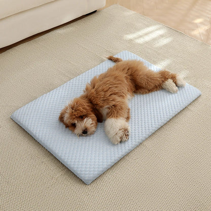 New Summer Ice Silk Cooling Pet Mat Thick Breathable Bed