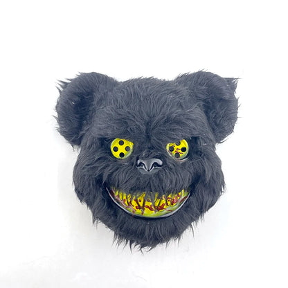 LED Bloody Rabbit Mask Glowing Killer Black Bear Mask Halloween