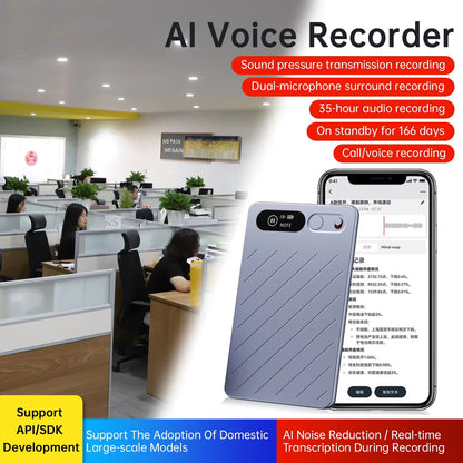 AI Voice Recorder ChatGPT-4 App 64GB Transcribe Summarize