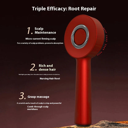 Electric Massage Comb Vibration Red Light Therapy Hair Growth