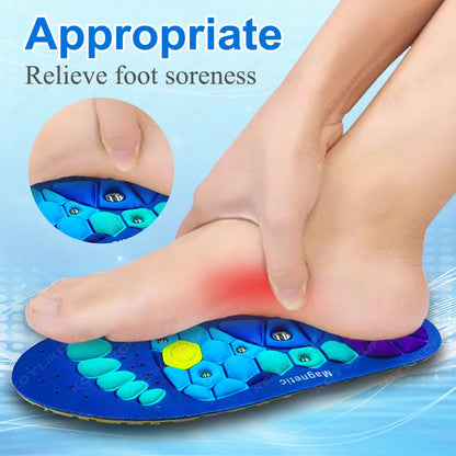 Medical Magnetic Therapy Sports Insoles Massage Foot