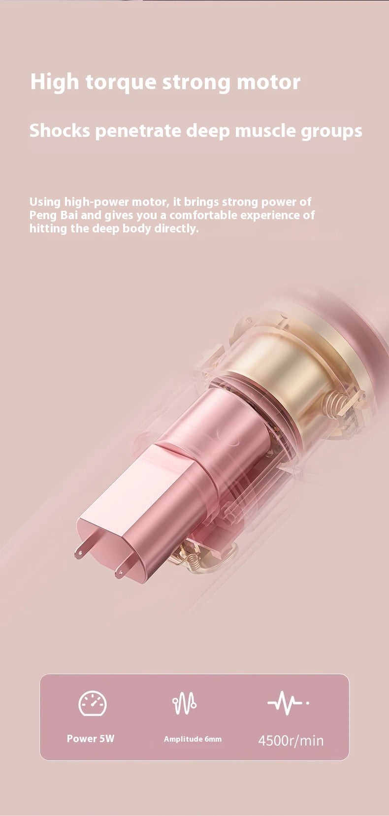 Deep Tissue Massage Gun USB Rechargeable Portable