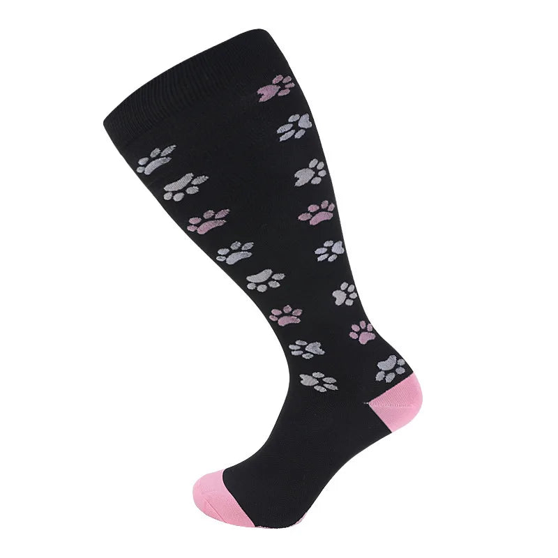 Compression Socks for Women Men 20-30 mmHg Wide Calf