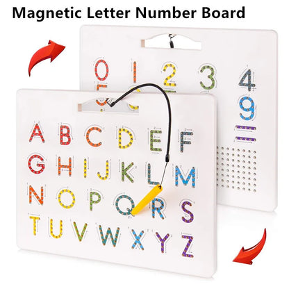 Magnetic Alphabet Tracing Board letters & numbers Magnetic Tracing