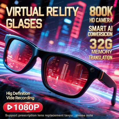 New Smart AI Glasses 1080P HD Video Record Camera ChatGPT
